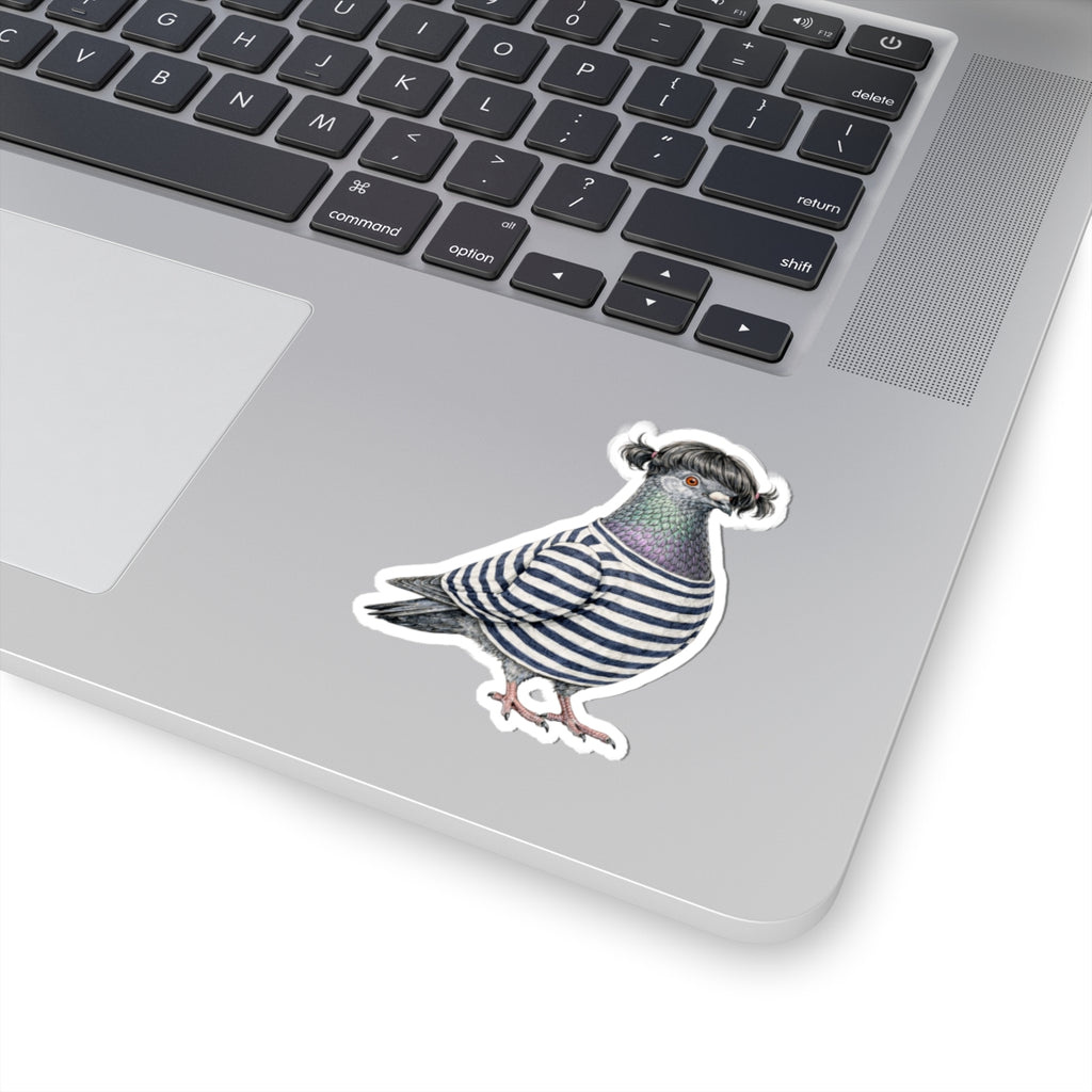 Williamsburg NYC Pigeon 3" x 3" Sticker