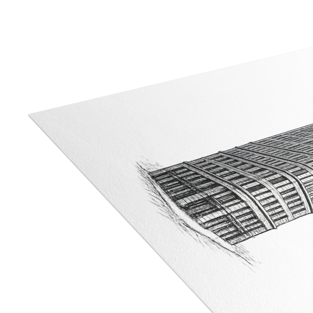 Flatiron Building Postcard Set —Architectural Sketch Postcard Bundle (with envelopes)