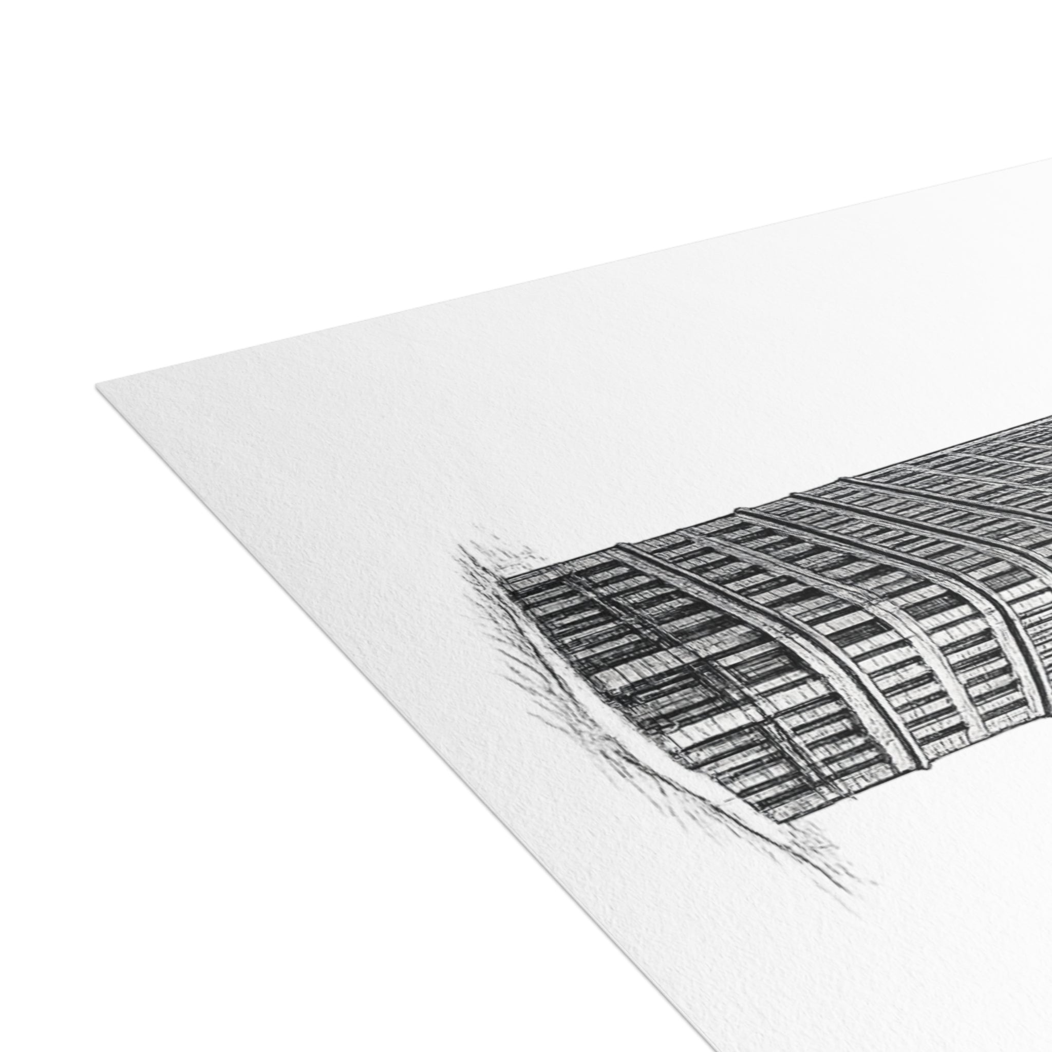 Flatiron Building Postcard Set —Architectural Sketch Postcard Bundle (with envelopes)
