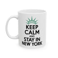 'Keep Calm and Stay in New York' Ceramic Coffee Cup, 11oz