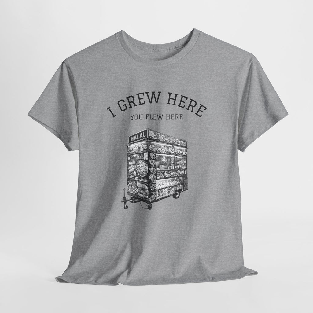 NYC Halal Food Cart Tee | New York I Grew Here You Flew Here T-Shirt