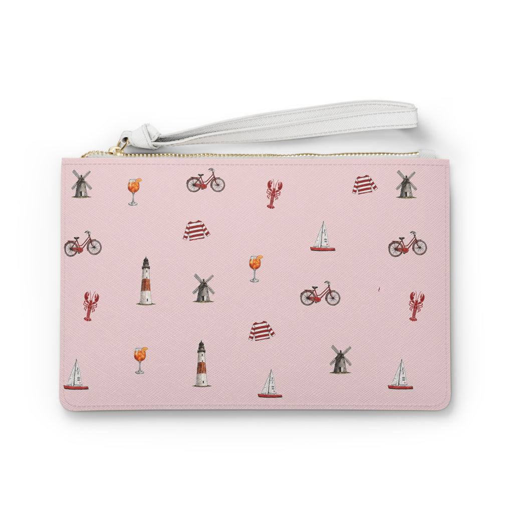 Icons of the Hamptons Pink Clutch