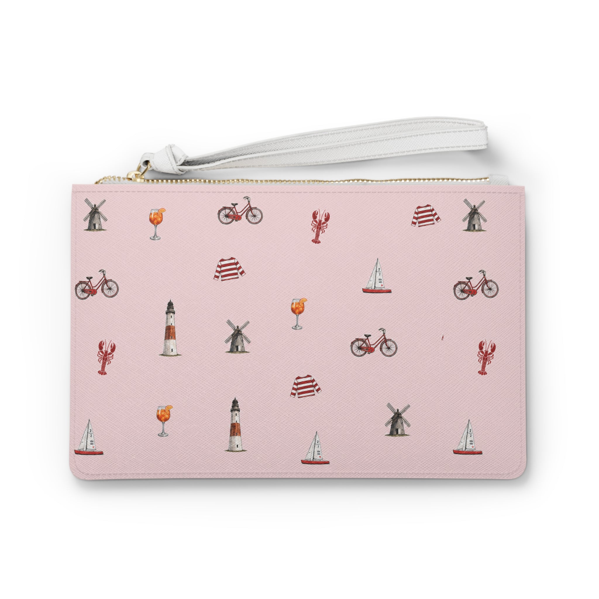 Icons of the Hamptons Pink Clutch