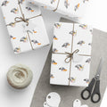 Foodie NYC Pigeons Pattern Gift Wrap Paper | New York Food Influencer Bird Lover Wrapping Paper Roll