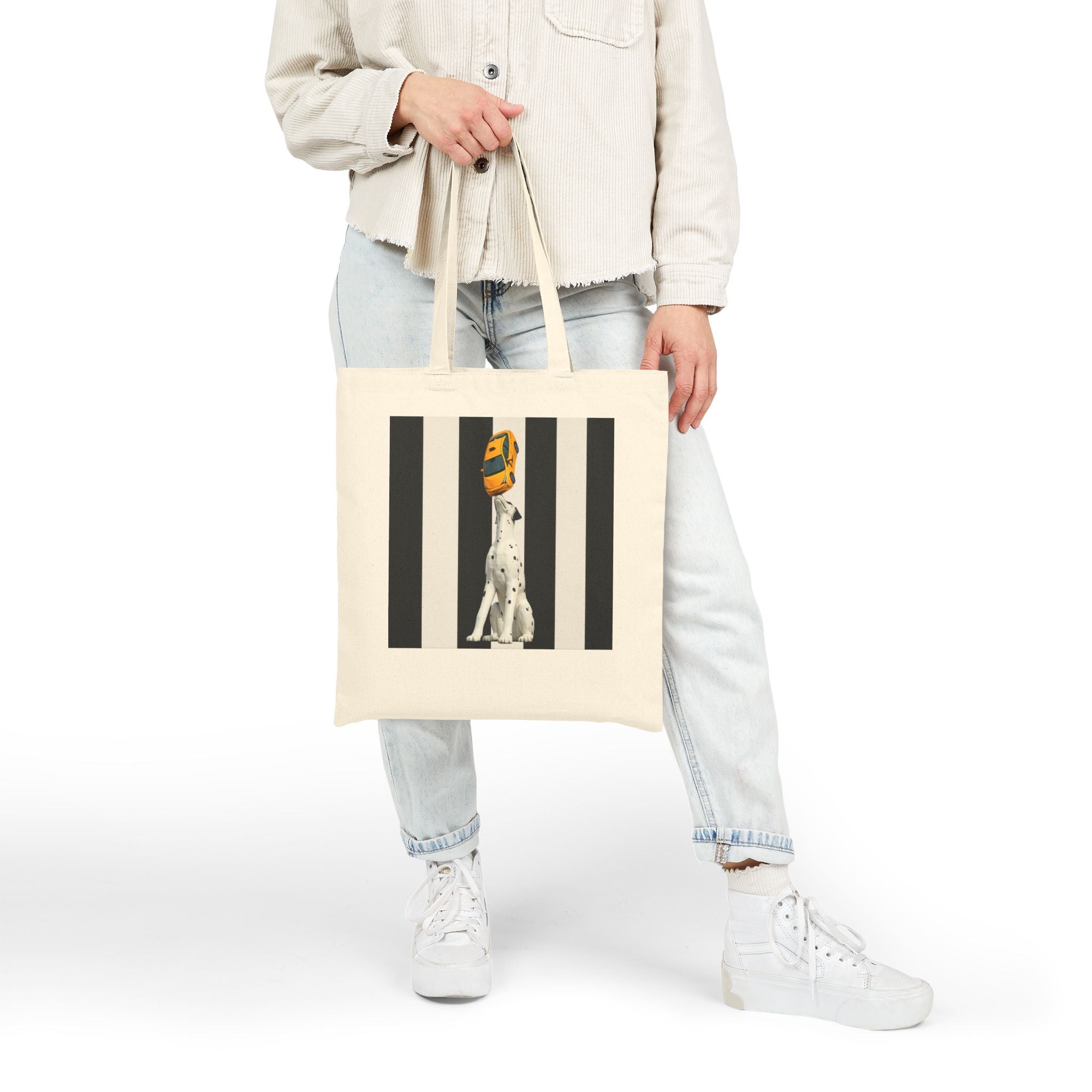 East 34th Street Dalmatian Tee Subway Tote Bag | Spot Dog Statue Bag