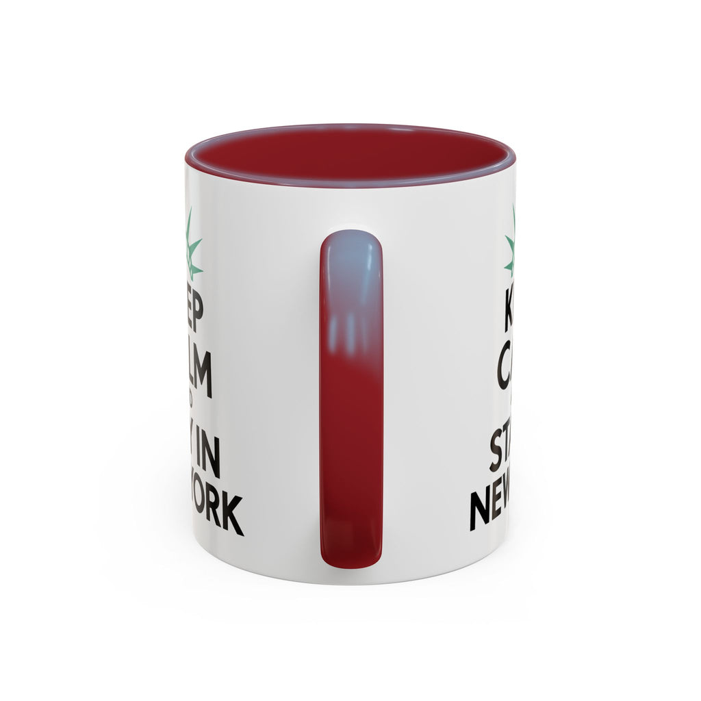 Keep Calm and Stay in New York Accent Coffee Mug 11oz + 15oz