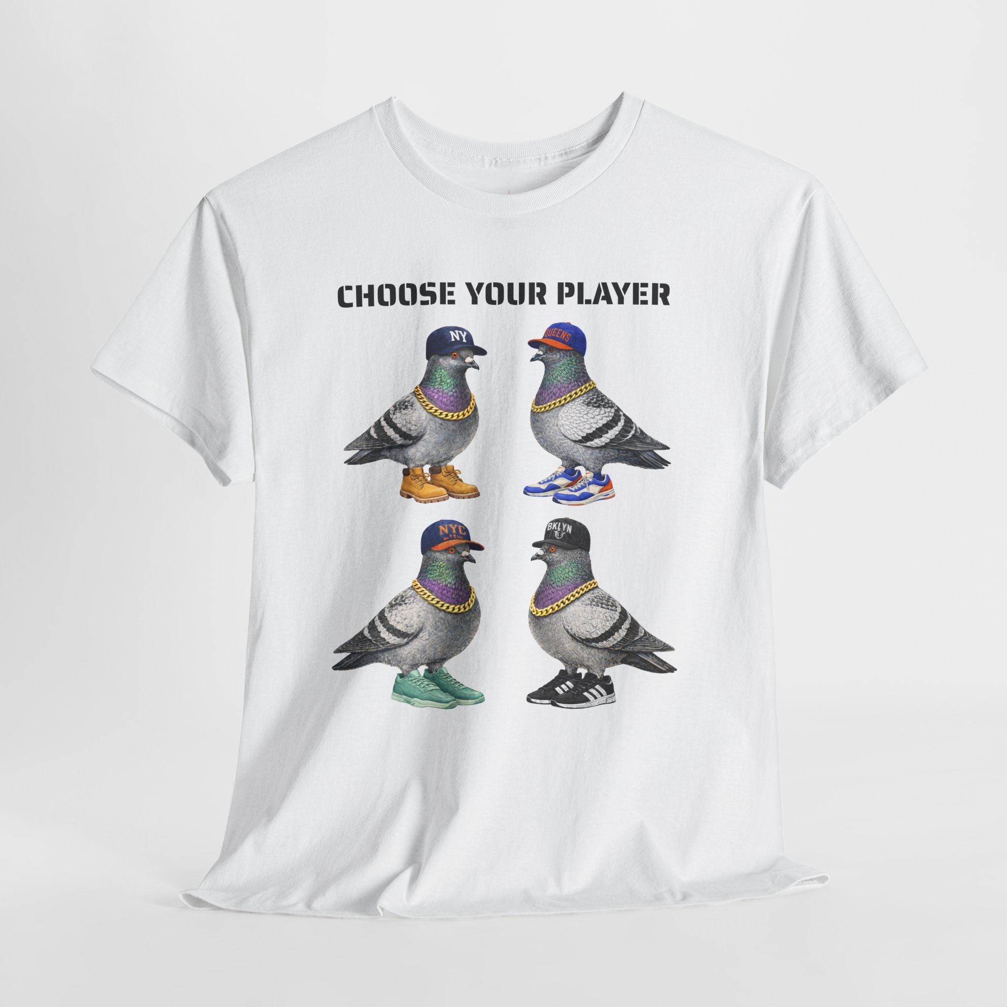 New York Sports Fan NYC Pigeon T-Shirt | NYC Baseball Basketball Fan Basketball Fan Tee