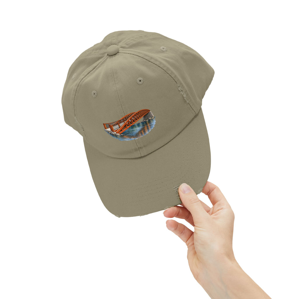 Neversink Crossing Distressed Cap — Fallsburg Catskills Upstate New York Hat