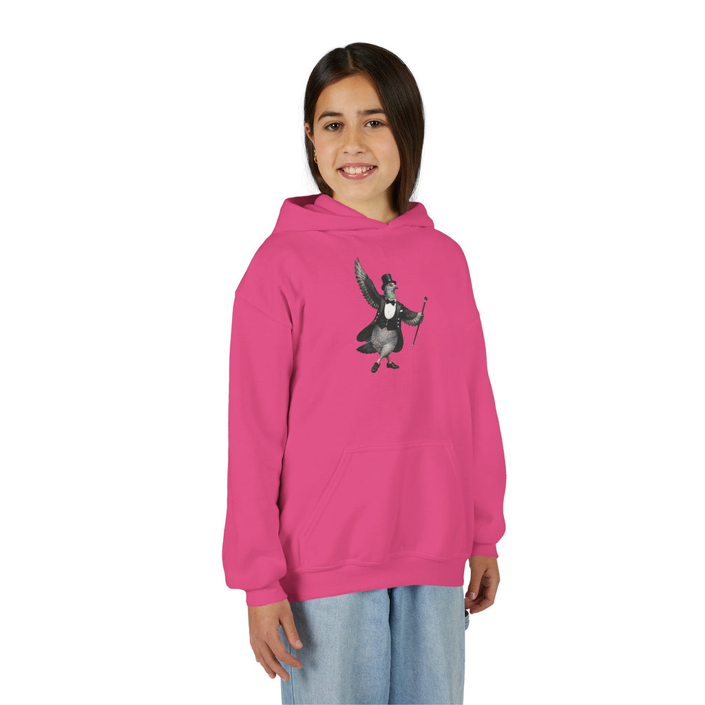 Sudadera con capucha para niños de Broadway NYC con paloma personalizable | Sudadera con capucha para niños amantes de las aves y el teatro de Nueva York