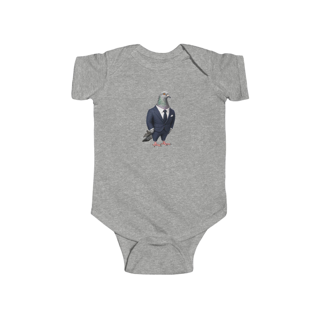 Customizable Billionaires' Row Pigeon Baby Onesie | New Yorker Reveal Infant Bodysuit