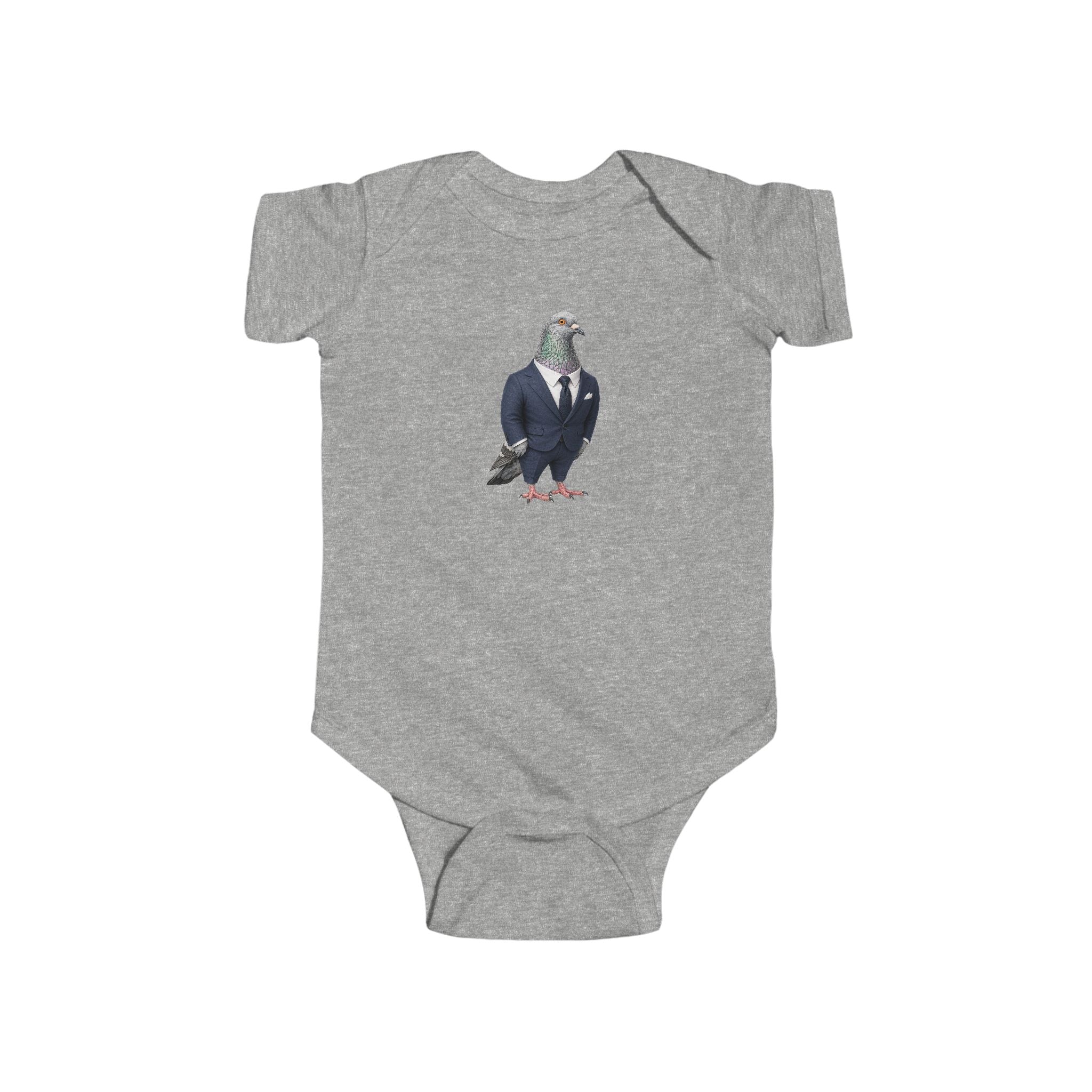 Customizable Billionaires' Row Pigeon Baby Onesie | New Yorker Reveal Infant Bodysuit
