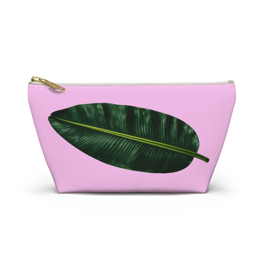 Botanical Garden Leaf Accessory Pouch — T-Bottom Makeup Bag