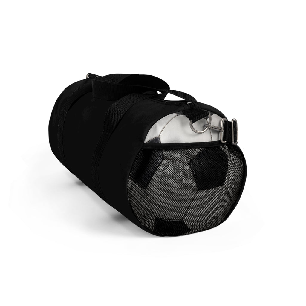 Customizable Black Soccer Practice Duffel Bag