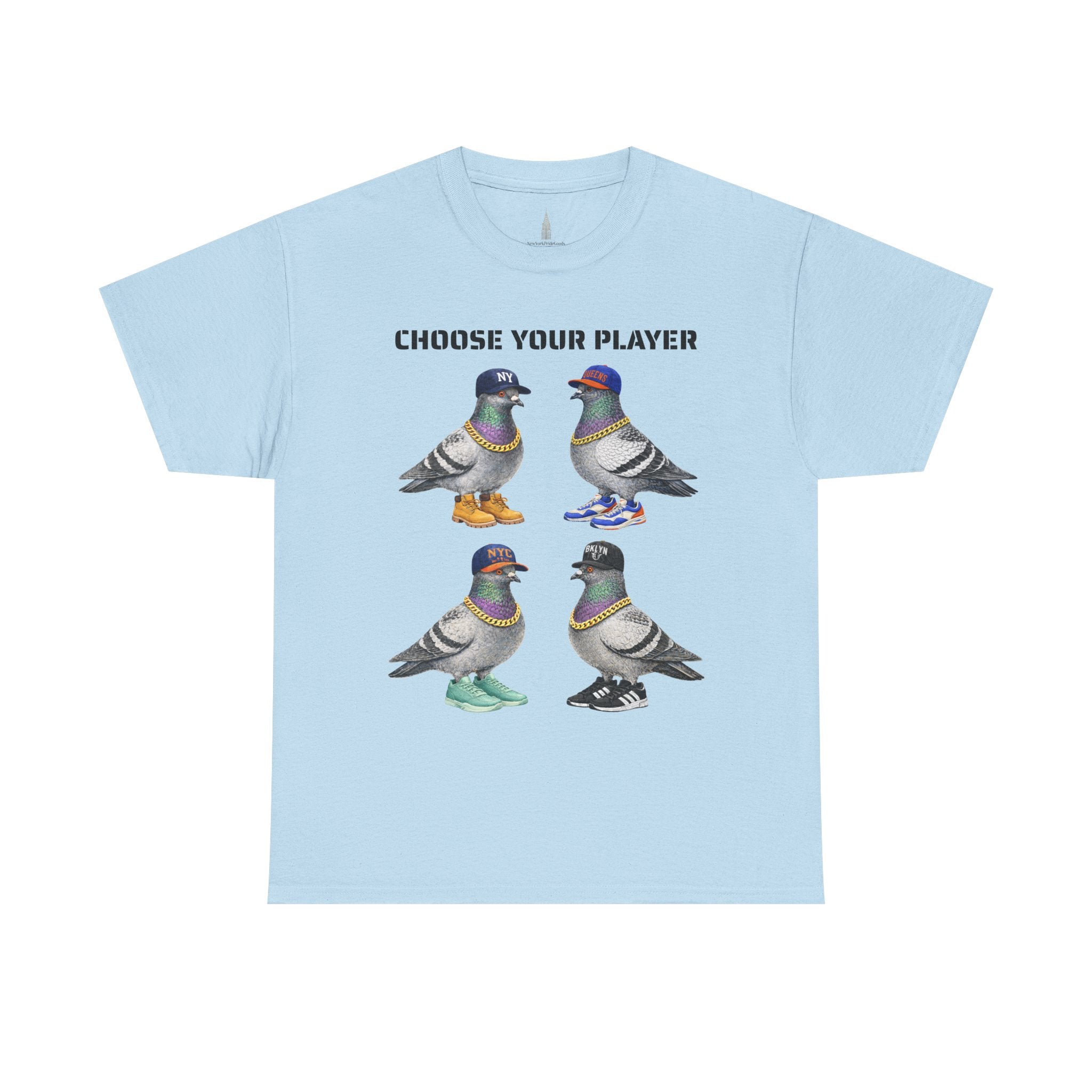 New York Sports Fan NYC Pigeon T-Shirt | NYC Baseball Basketball Fan Basketball Fan Tee