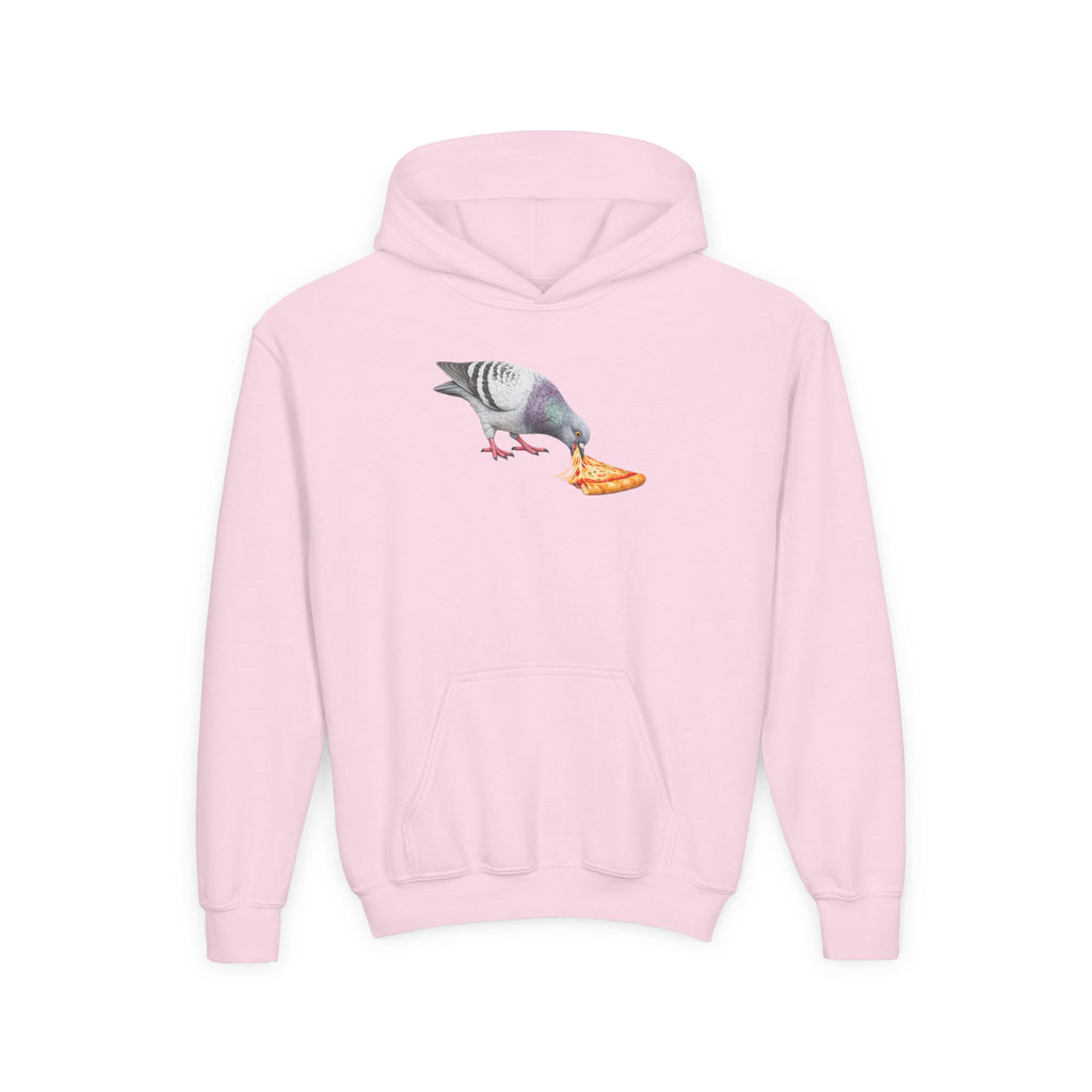 Customizable Little Italy NYC Pigeon NYC Kids Hoodie | New York Pizza Lover Bird Lovers Childrens Hooded Sweatshirt