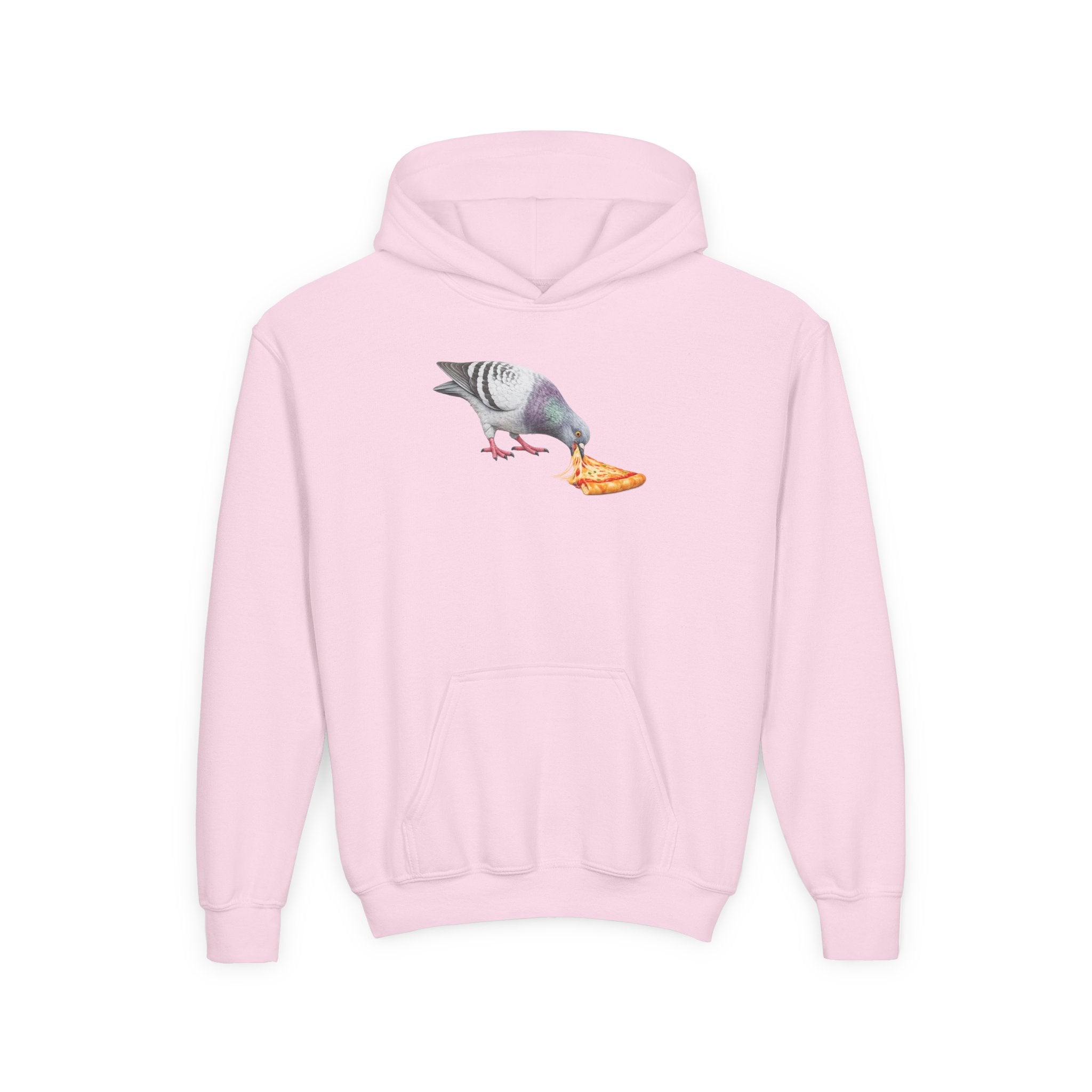 Customizable Little Italy NYC Pigeon NYC Kids Hoodie | New York Pizza Lover Bird Lovers Childrens Hooded Sweatshirt