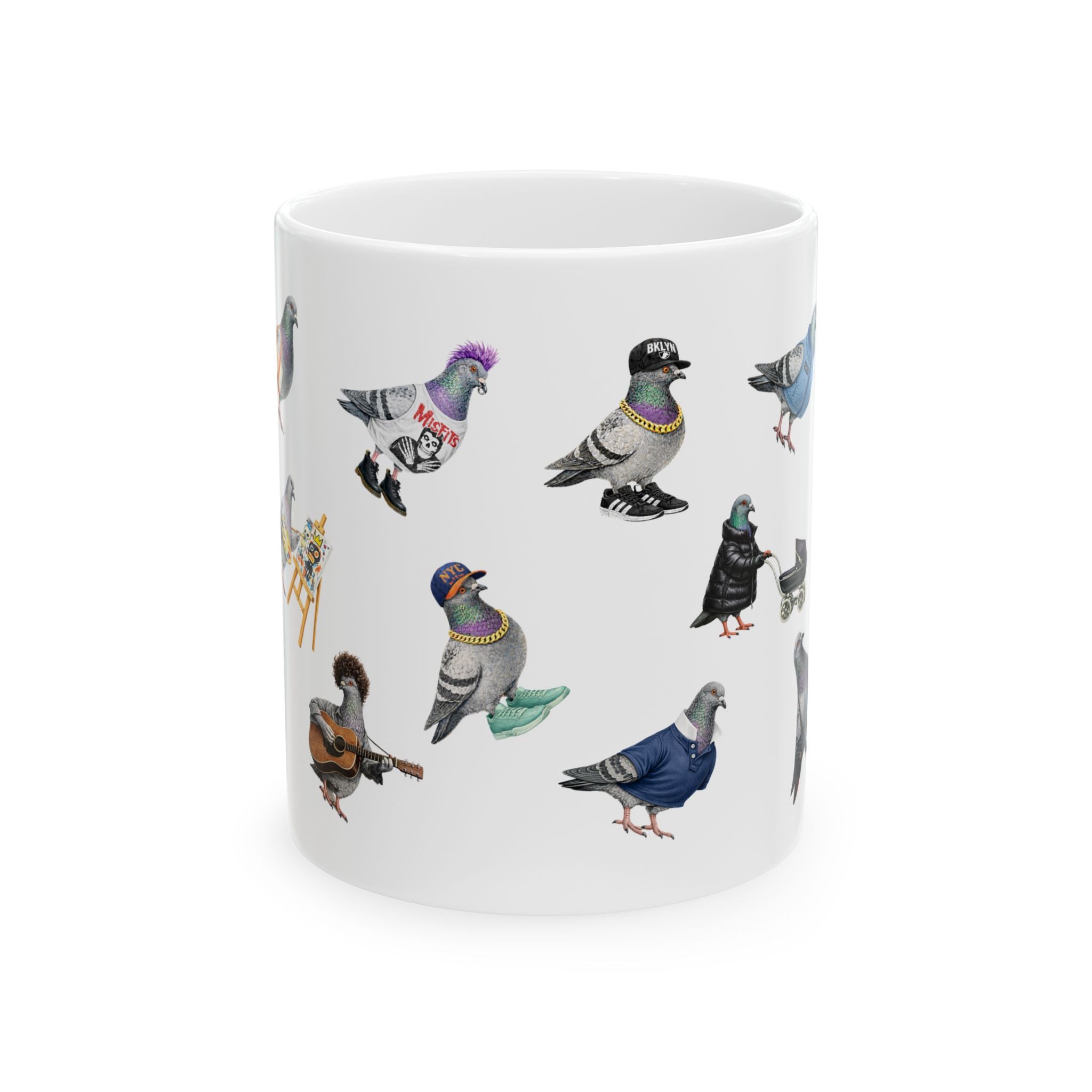 Pigeons of New York Mug | NYC Pigeon Bird Lovers Coffee Cup
