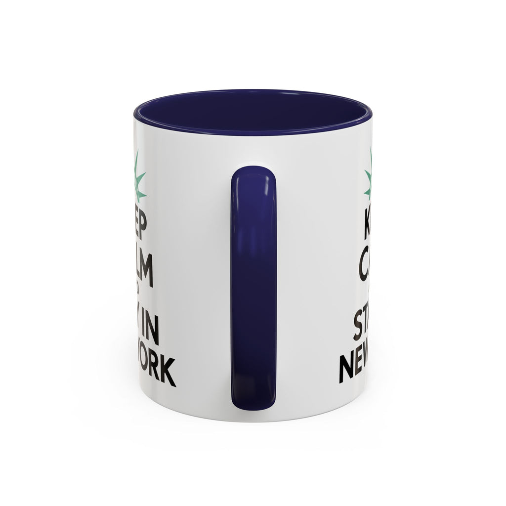 Keep Calm and Stay in New York Accent Coffee Mug 11oz + 15oz