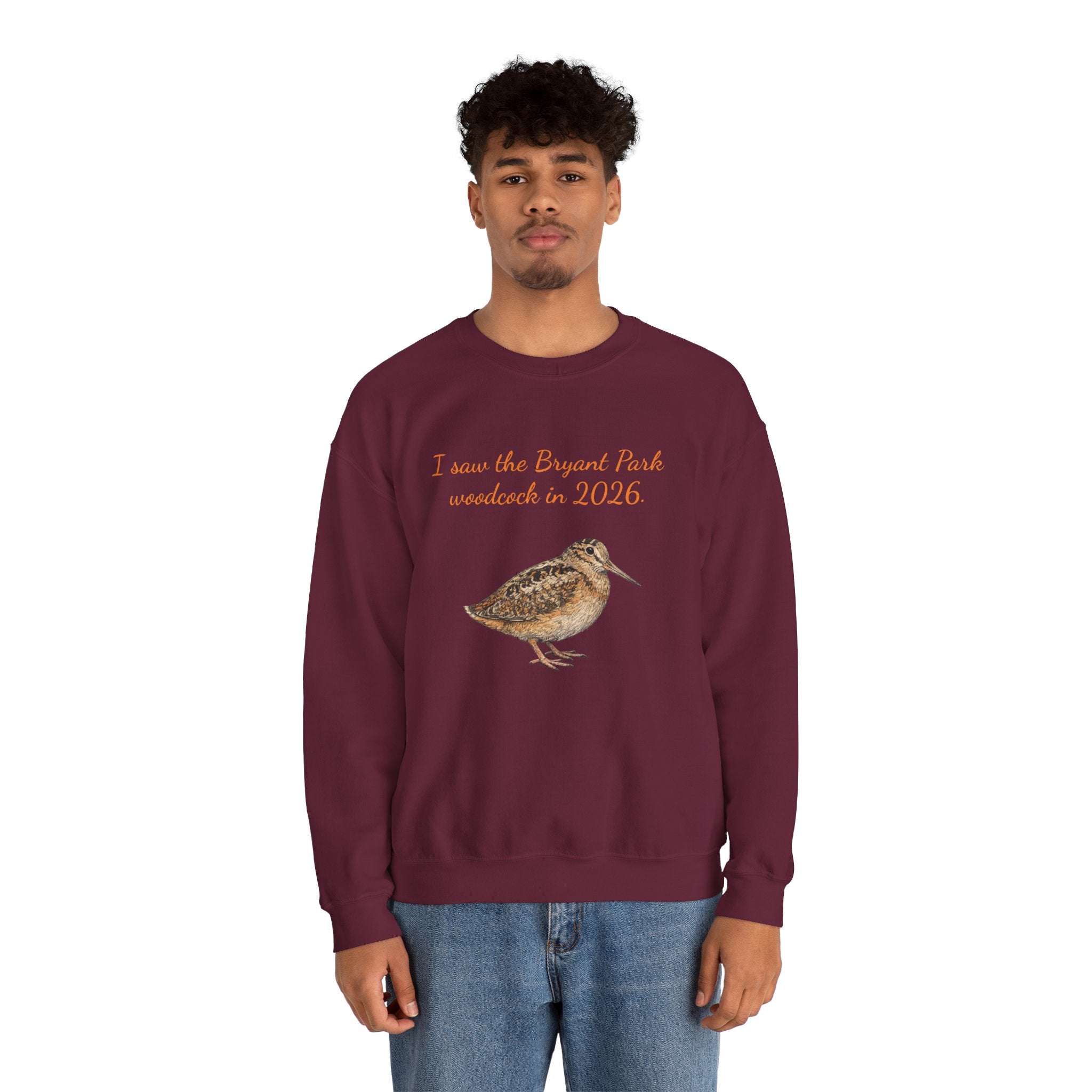 Bryant Park American Woodcock Sweatshirt | NYC Bird Lover Sweater