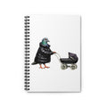 Customizable Park Slope NYC Pigeon Spiral Journal | Brooklyn Mommy Bird Lovers Notebook