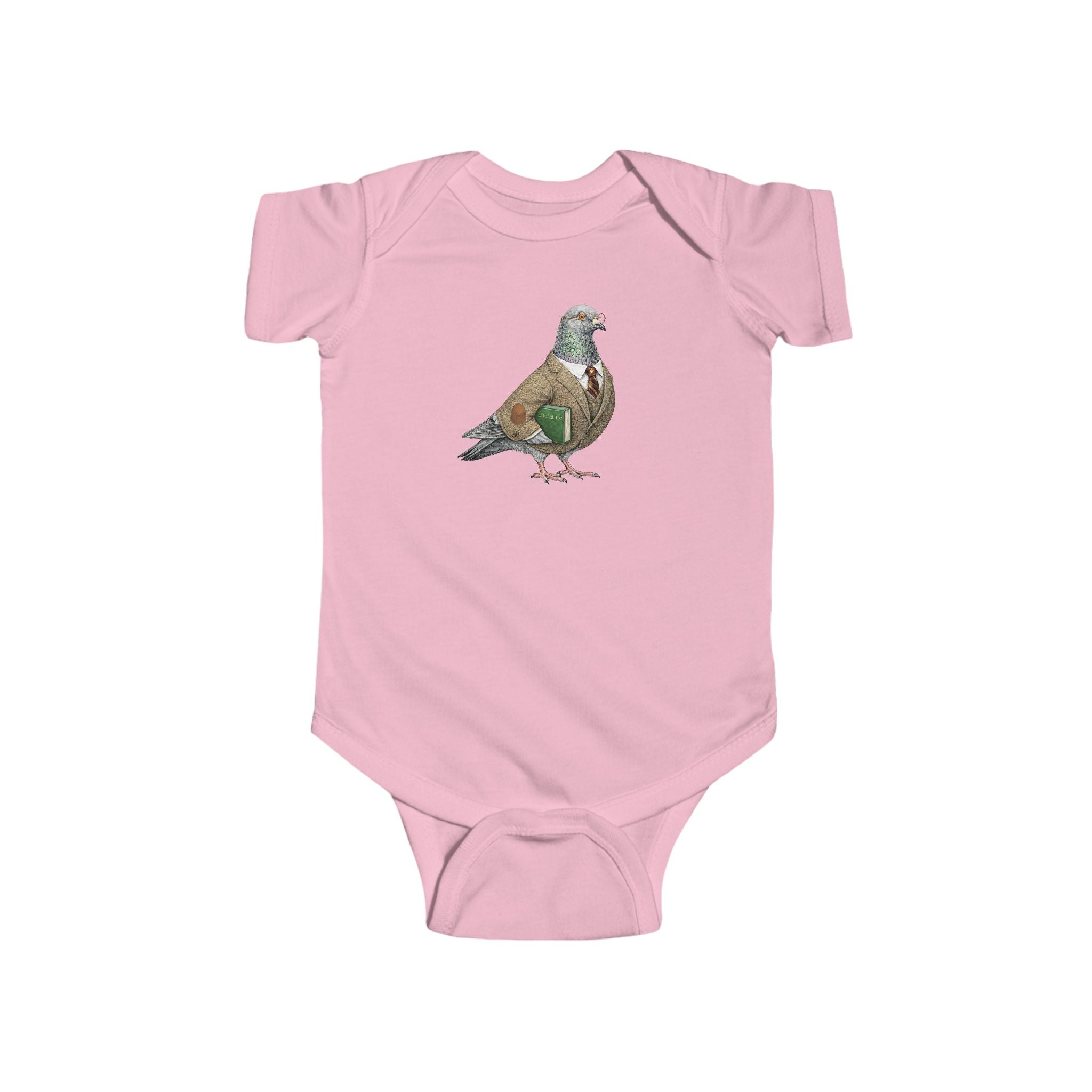 Customizable Morningside Heights NYC Pigeon Baby Onesie | New Yorker Reveal Infant Bodysuit