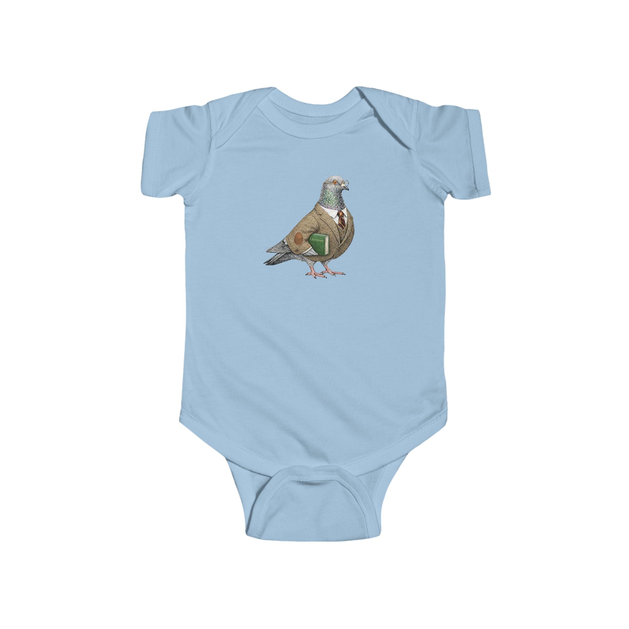 Customizable Morningside Heights NYC Pigeon Baby Onesie | New Yorker Reveal Infant Bodysuit