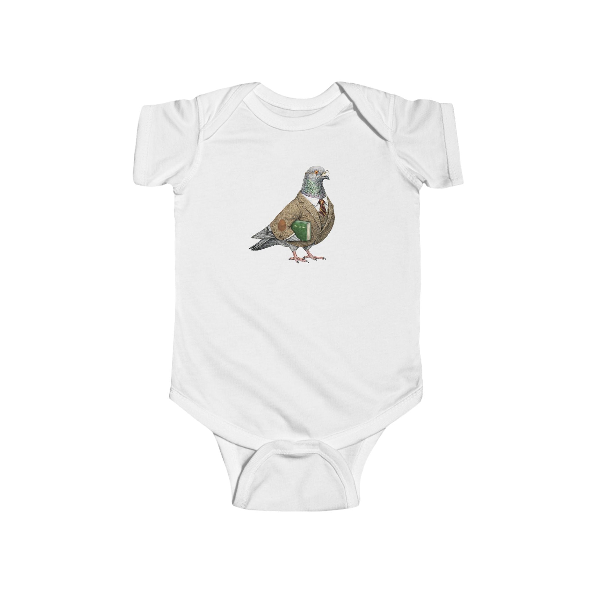 Customizable Morningside Heights NYC Pigeon Baby Onesie | New Yorker Reveal Infant Bodysuit