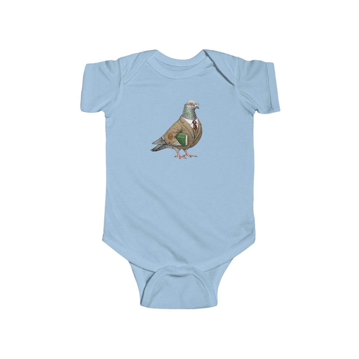 Customizable Morningside Heights NYC Pigeon Baby Onesie | New Yorker Reveal Infant Bodysuit