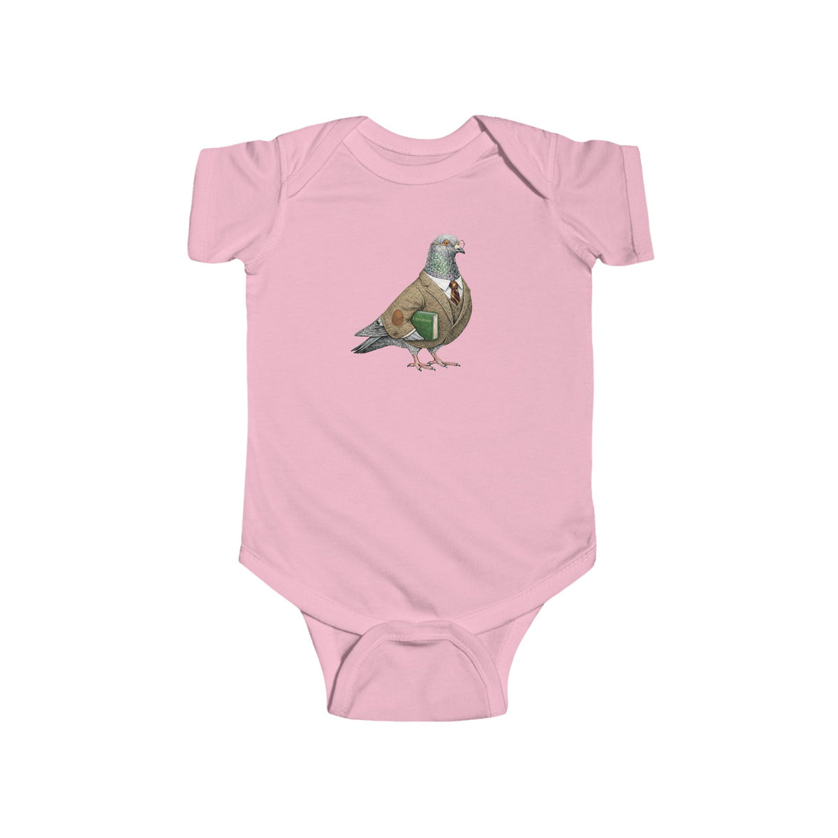 Customizable Morningside Heights NYC Pigeon Baby Onesie | New Yorker Reveal Infant Bodysuit