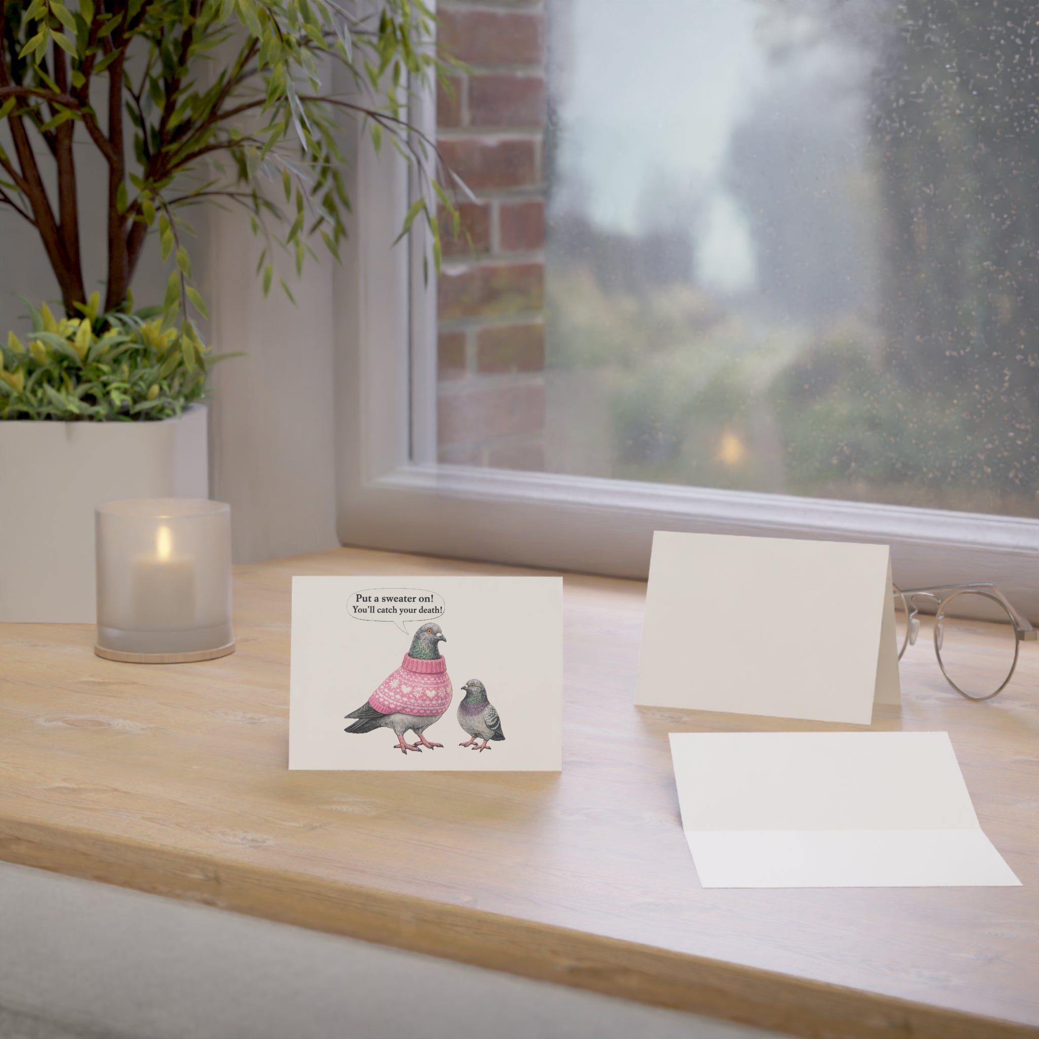 NYC Pigeon Mother's Day Greeting Cards | Mother's Day Card