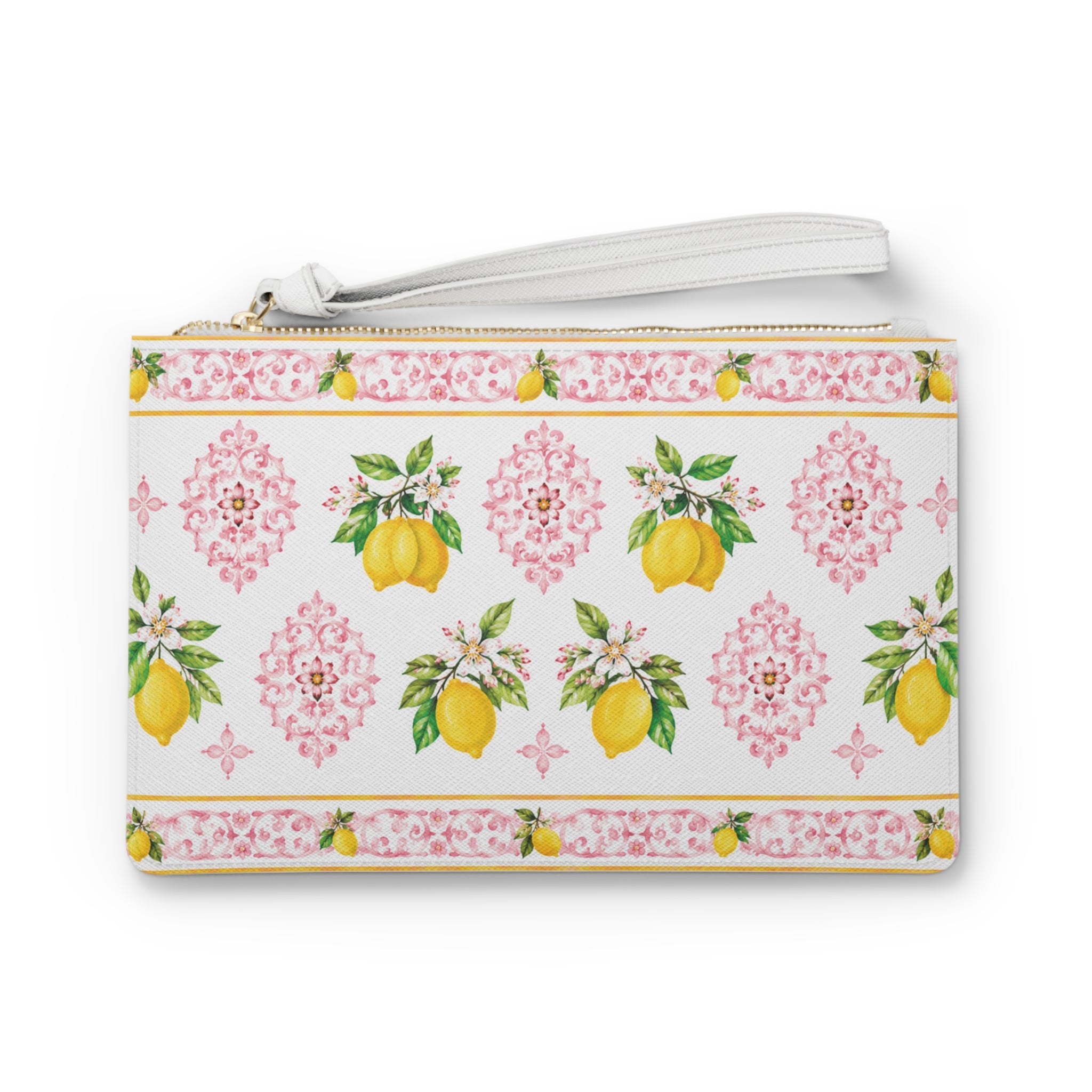 Little Italy Amalfi Pink and White with Lemon Clutch