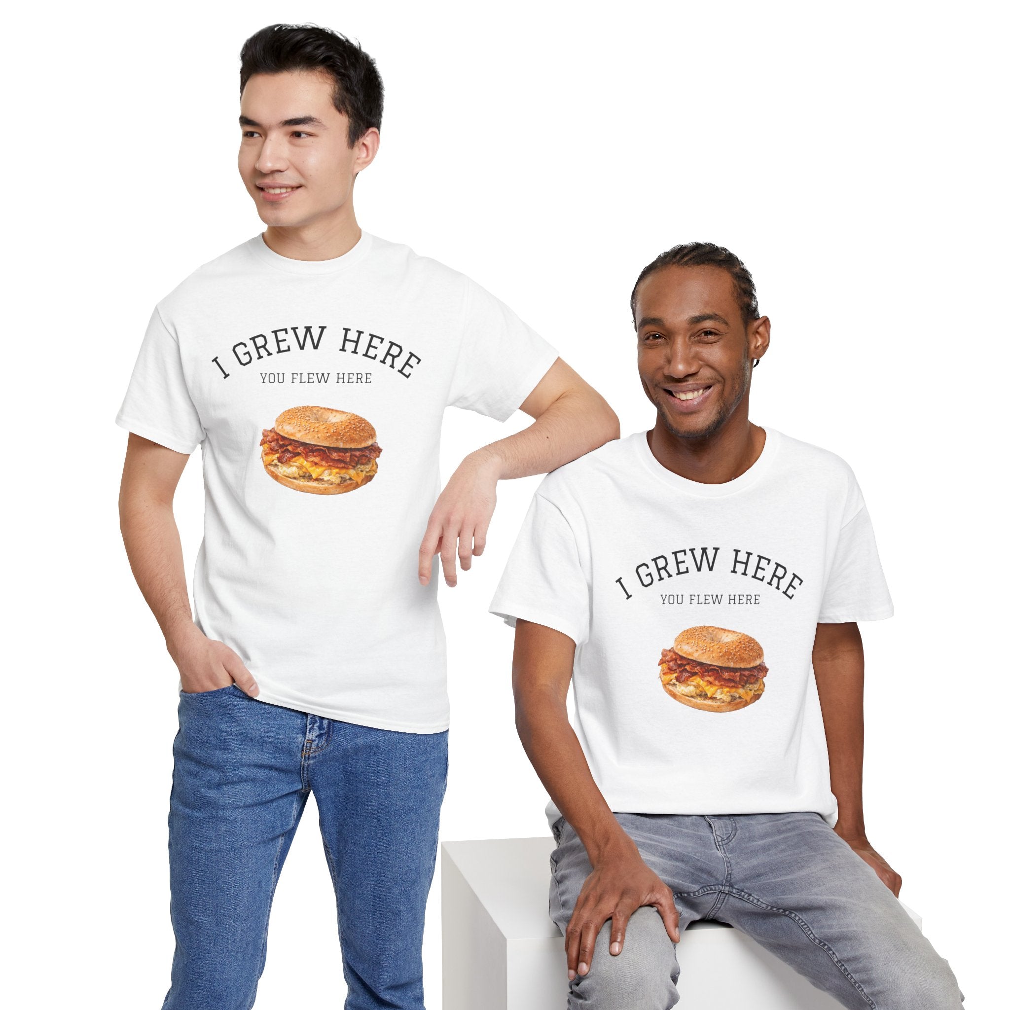 Bacon Egg and Cheese T-Shirt | I Grew Here You Flew Here New York City Bodega Food Tee
