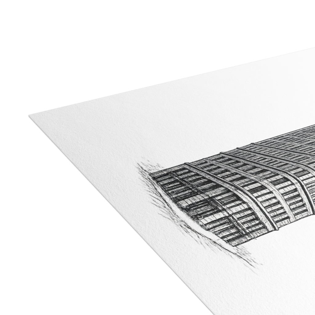Flatiron Building Postcard Set —Architectural Sketch Postcard Bundle (with envelopes)