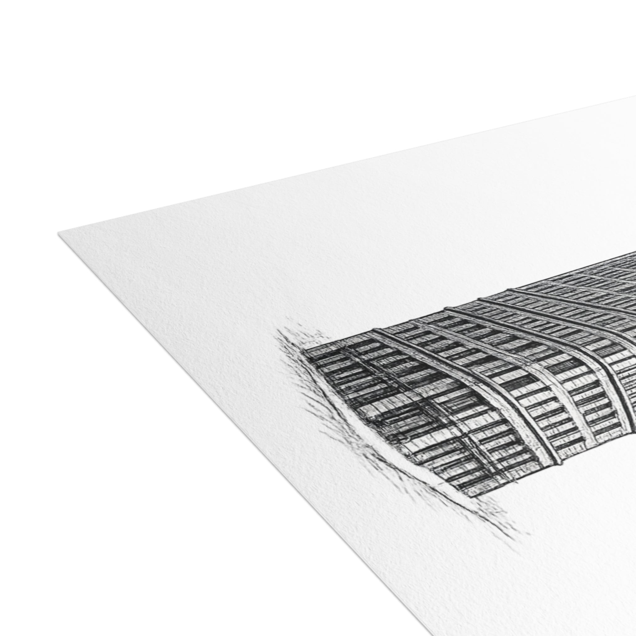 Flatiron Building Postcard Set —Architectural Sketch Postcard Bundle (with envelopes)
