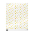 Gold NYC Landmarks on White Gift Wrap Paper | New York Statue of Liberty Oculus Vessel Brooklyn Bridge Guggenheim Wrapping Paper Roll