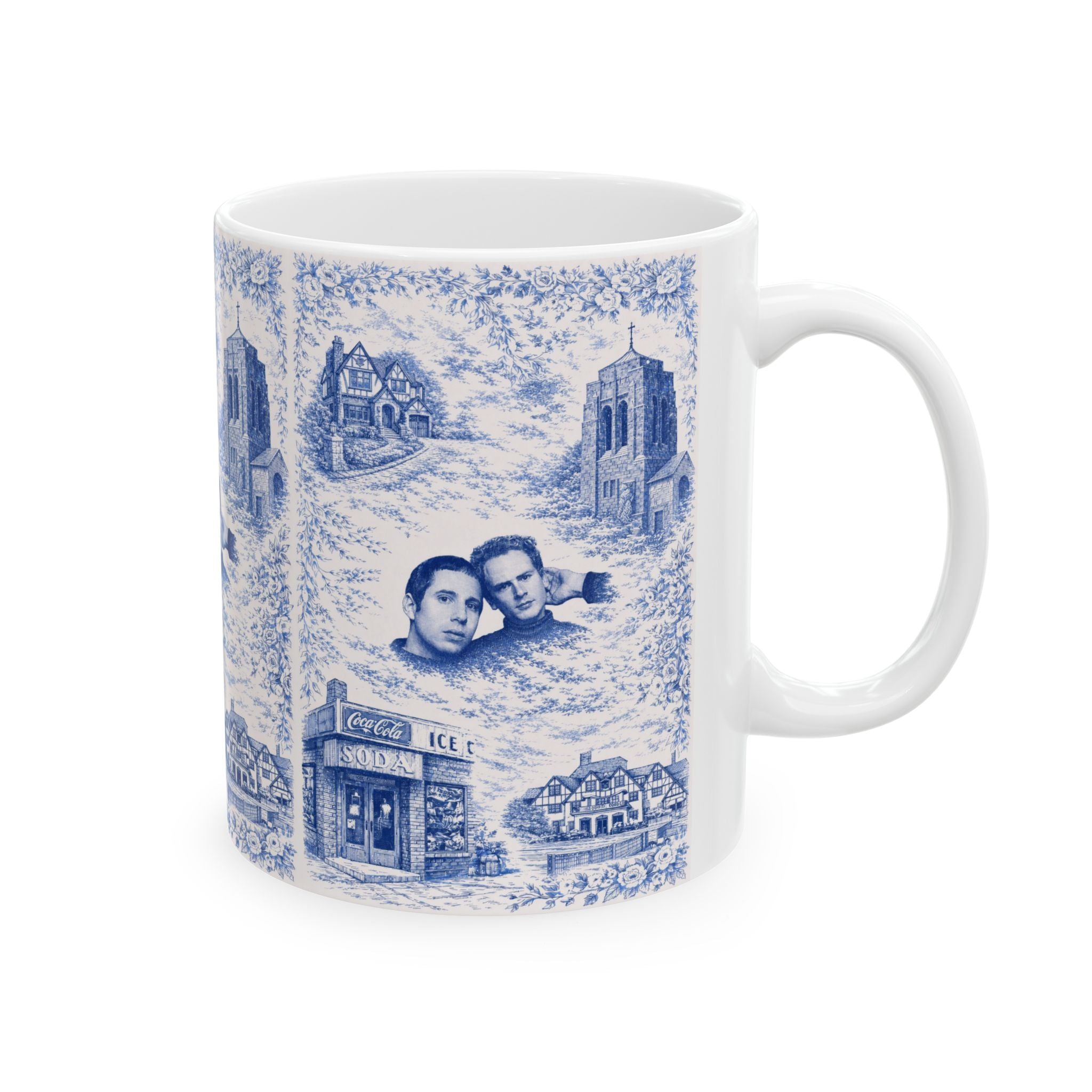 Forest Hills Blue Toile De Jouy Mug | Queens Chinoiserie