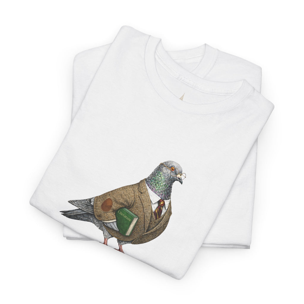 Customizable Morningside Heights NYC Pigeon T-Shirt | University Professor Tee