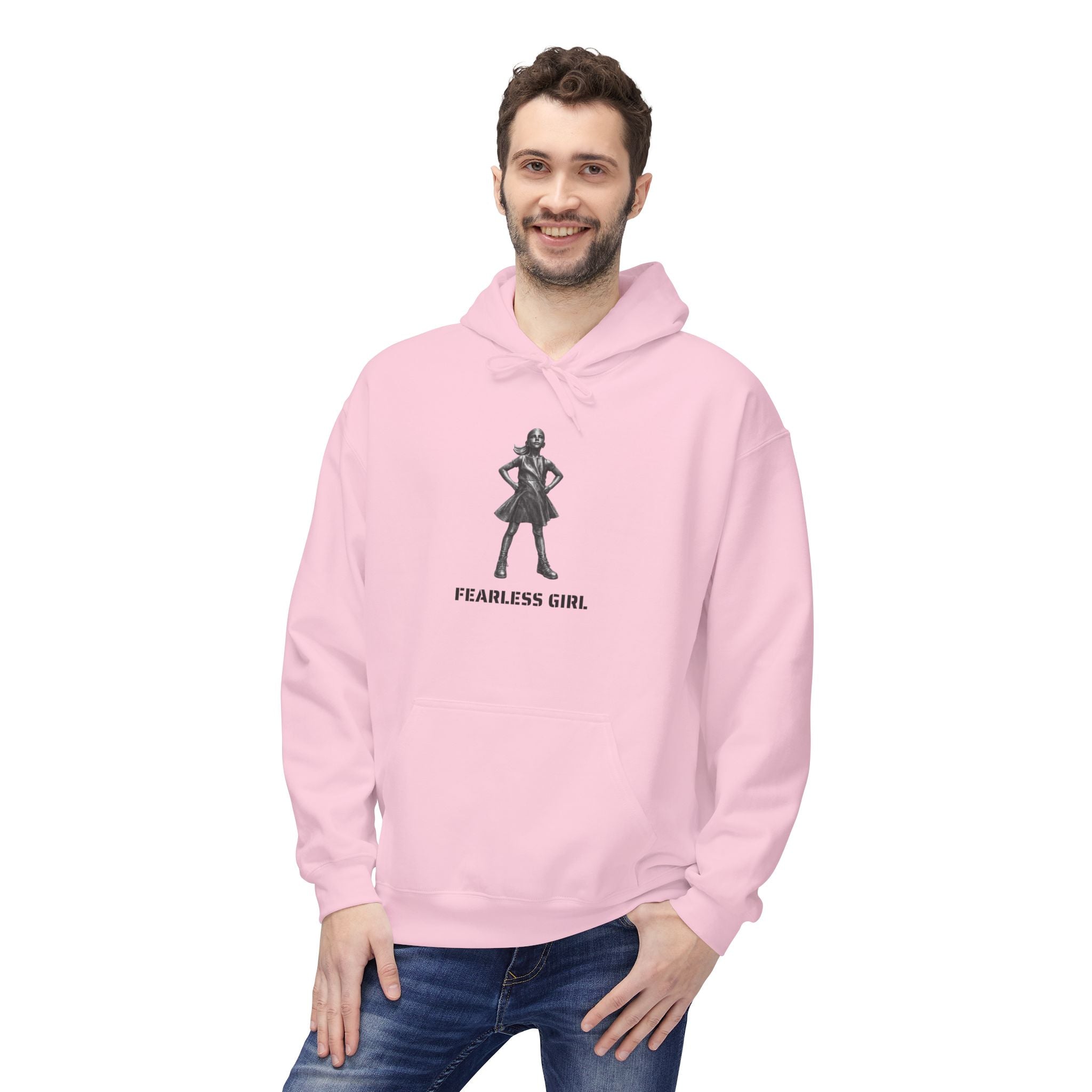 Fearless Girl Hoodie | NYC Empowerment Feminist Hooded Sweatshirt
