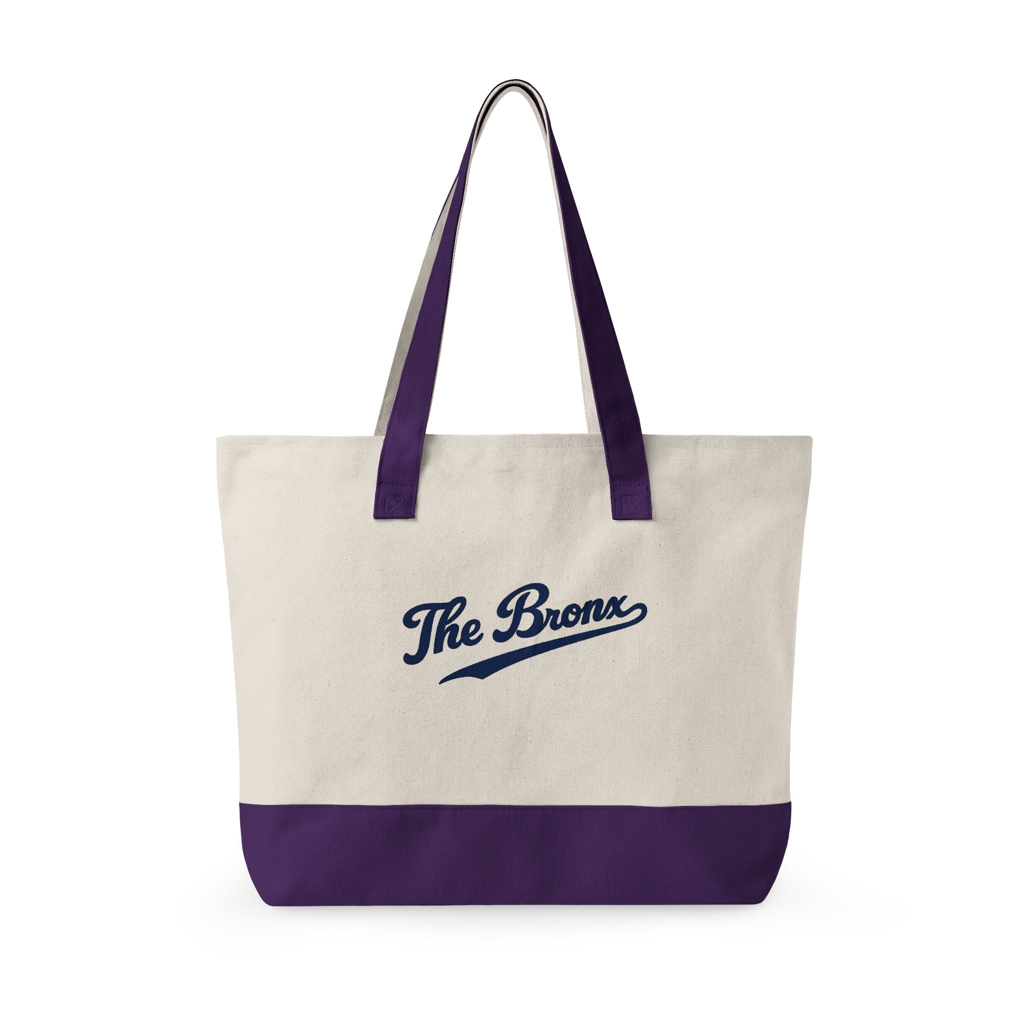 The Bronx Canvas Tote — Zippered Market Bag