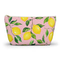 Little Italy Amalfi Pink Lemon Makeup Pouch —  T-Bottom Travel Bag