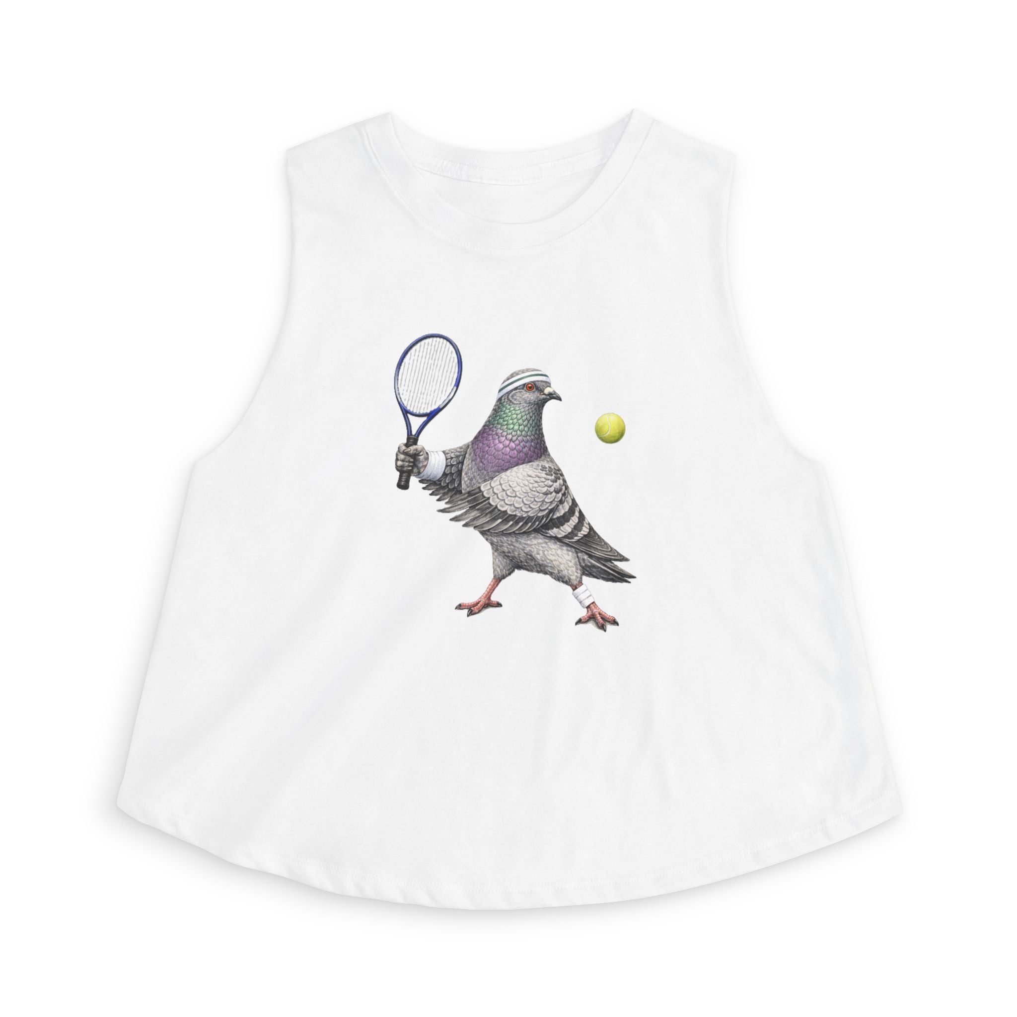 Forest Hills NYC Pigeon Crop Top — Tennis Bird Lovers Crop Top