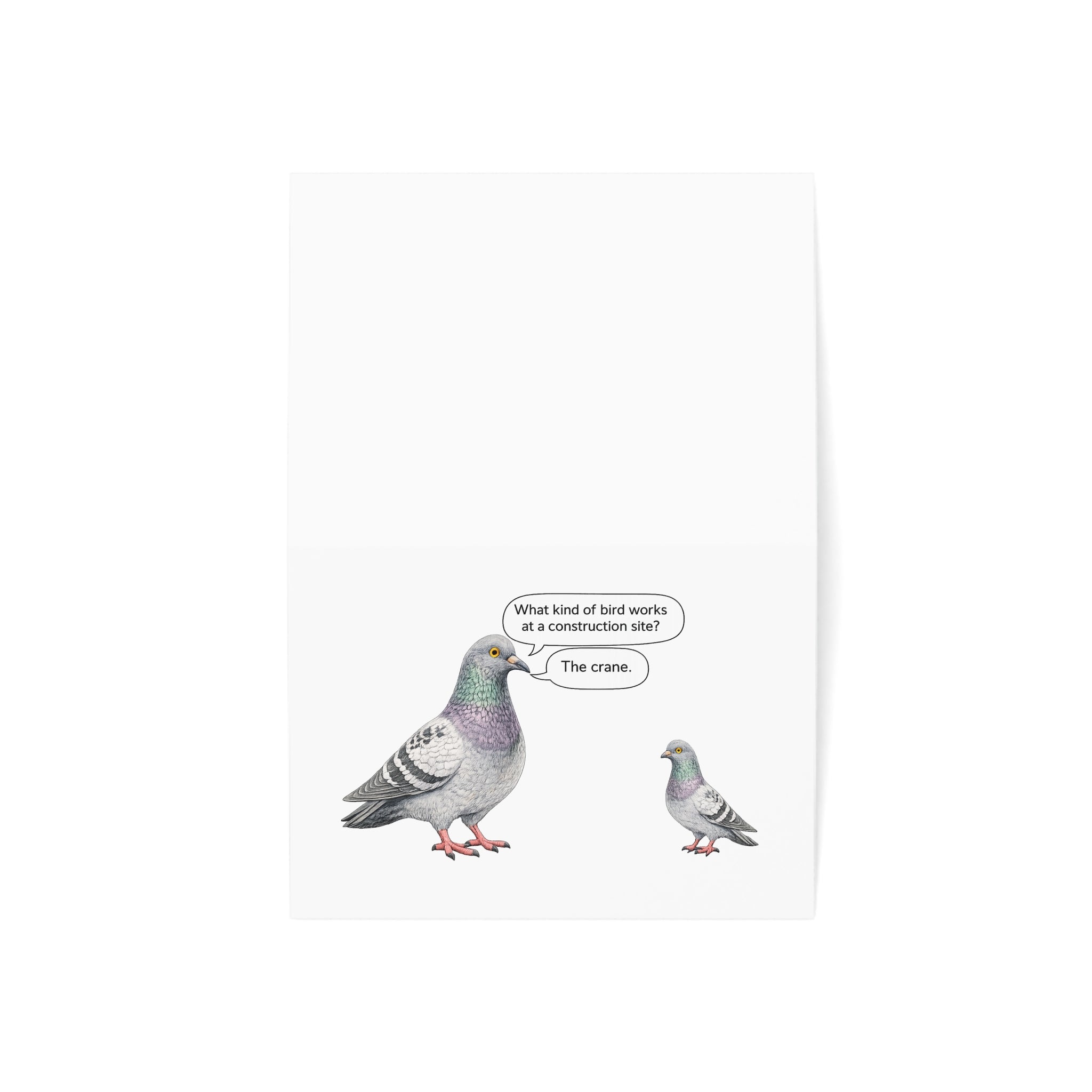 NYC Pigeon Father's Day Greeting Card | Dad Jokes Father's Day Card