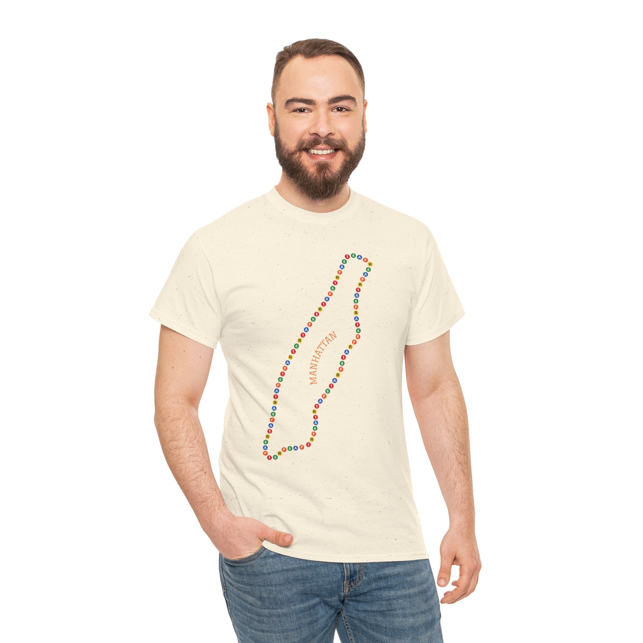 Manhattan Map Subway Signs T-Shirt | Subway Signs Tee