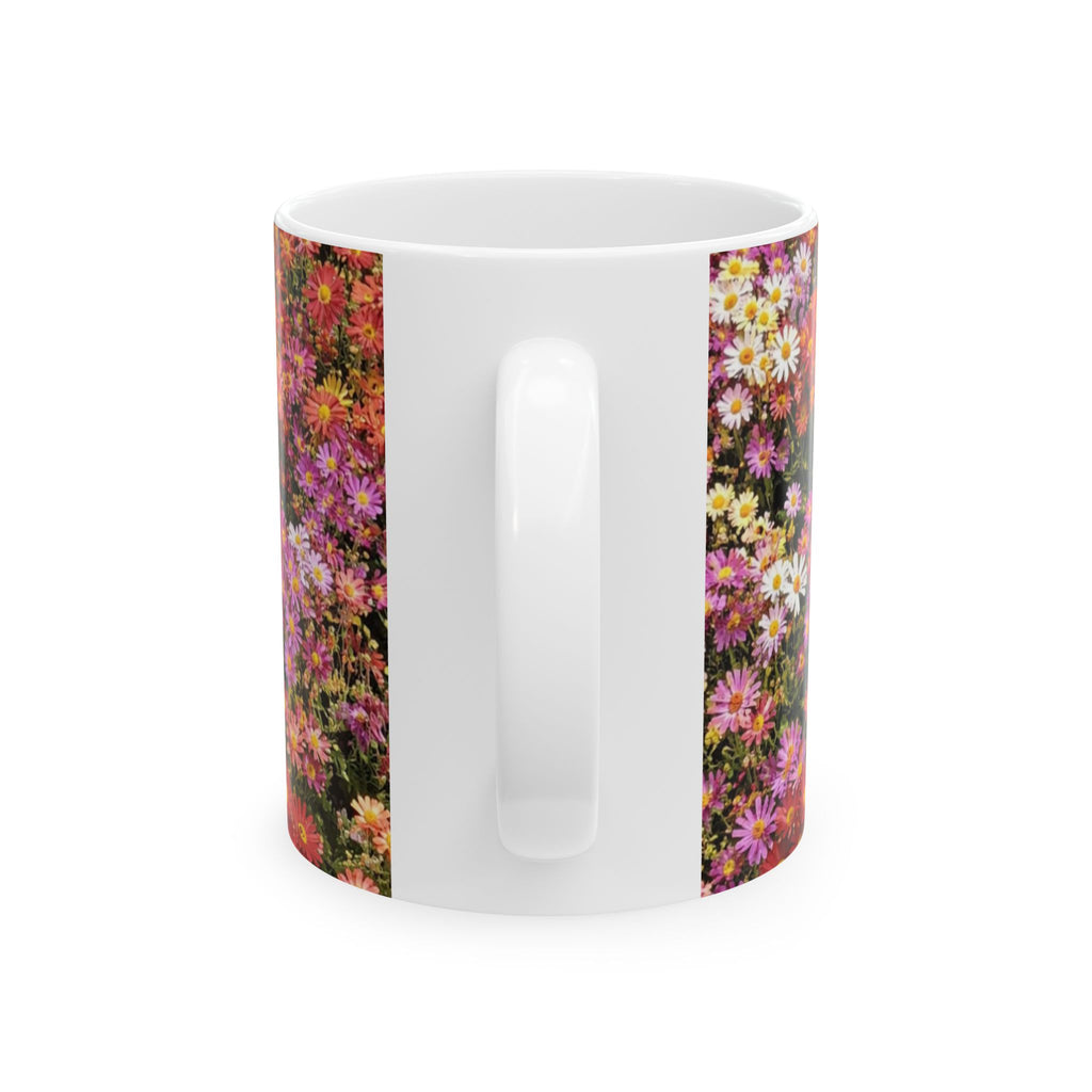 Tasse à café en céramique « Central Park Korean Chrysanthemum Flowers » | Mug floral