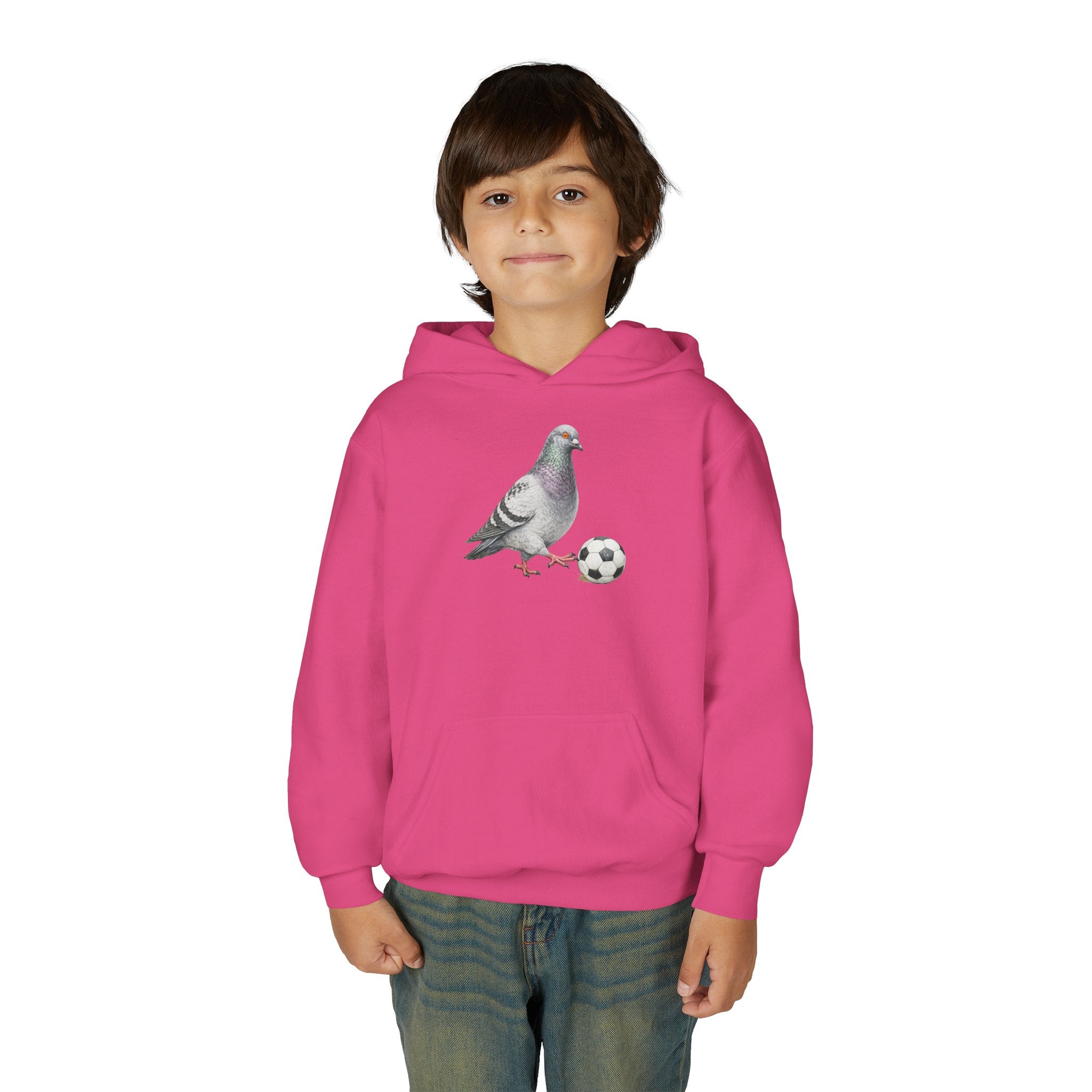 Sudadera con capucha personalizable de paloma de Corona NYC para niños | Sudadera con capucha para niños amantes de las aves y jugadores de fútbol de Nueva York