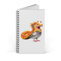 Customizable Chinatown Pigeon Spiral Journal |  Chinese New Year Parade Dragon Bird Lovers Notebook