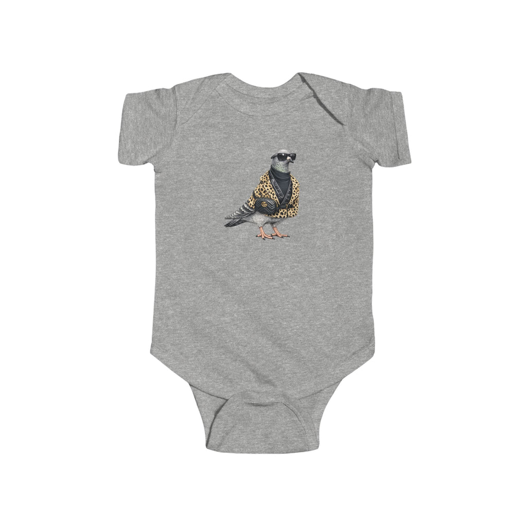 Customizable Staten Island NYC Pigeon Baby Onesie | New Yorker Reveal Infant Bodysuit