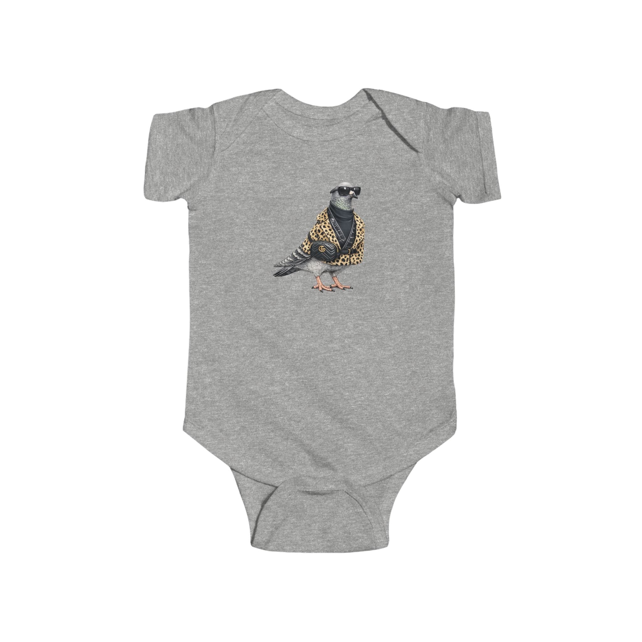 Customizable Staten Island NYC Pigeon Baby Onesie | New Yorker Reveal Infant Bodysuit