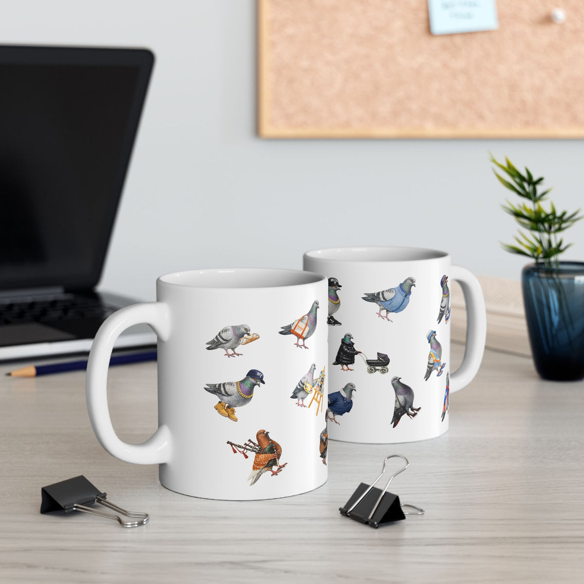 Pigeons of New York Mug | NYC Pigeon Bird Lovers Coffee Cup