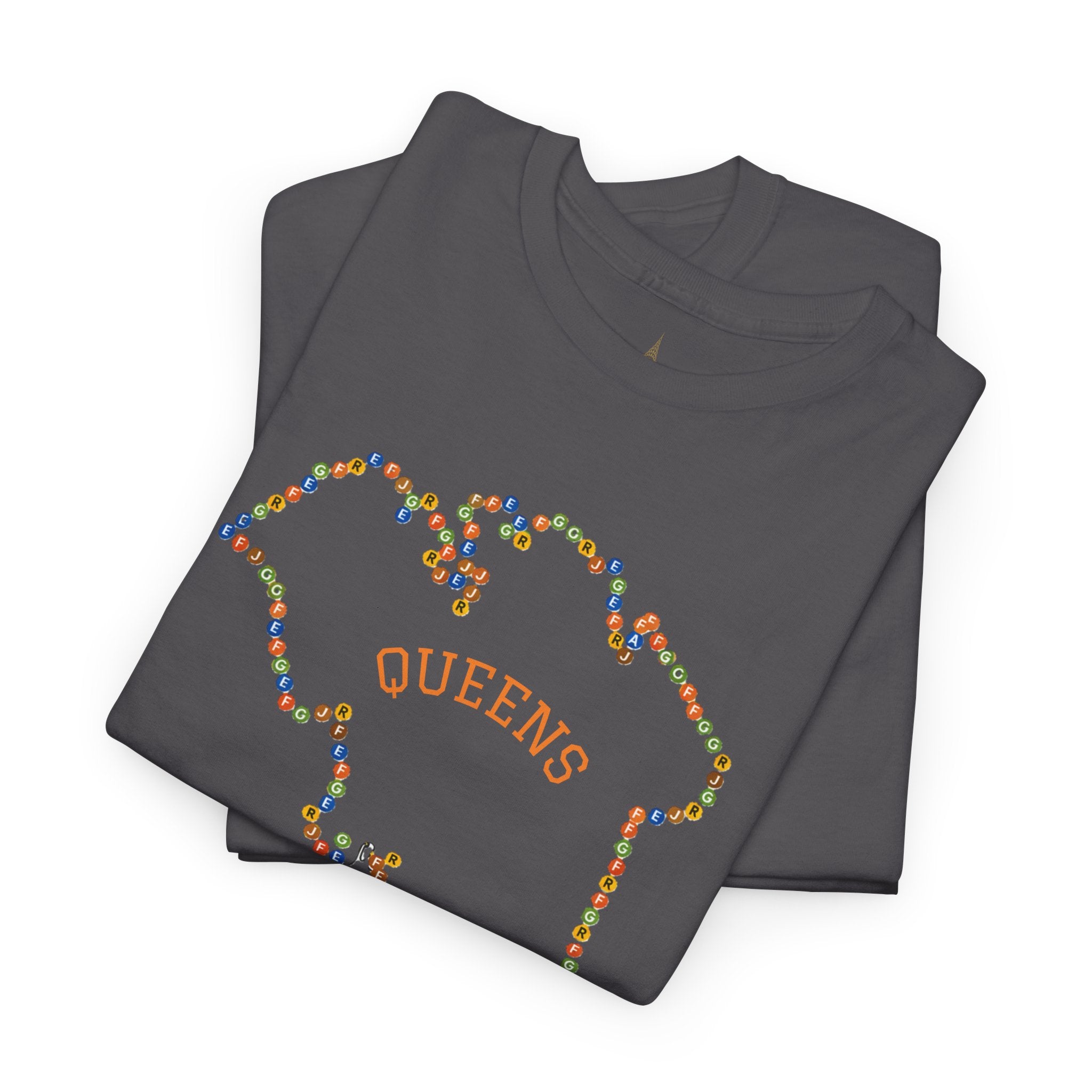 Queens Map Subway Signs T-Shirt | NYC Subway Tee